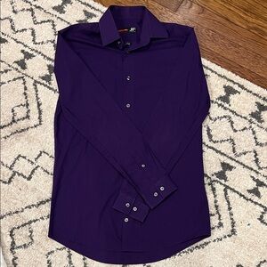 JF J.Ferrar Deep Purple Men's Dress Shirt
